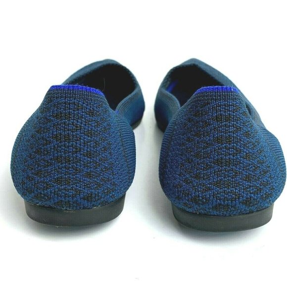 Rothys Teal Python Point Flats 9 Retired - Picture 4 of 8
